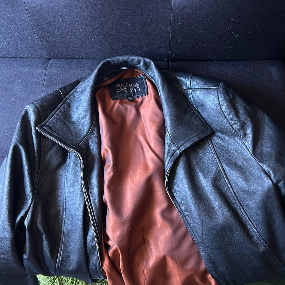 Wilson’s leather coat